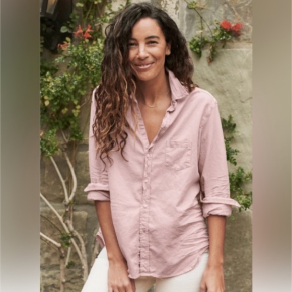 Frank & Eileen Eileen Famous Denim Shirt Pink M - Picture 1 of 8